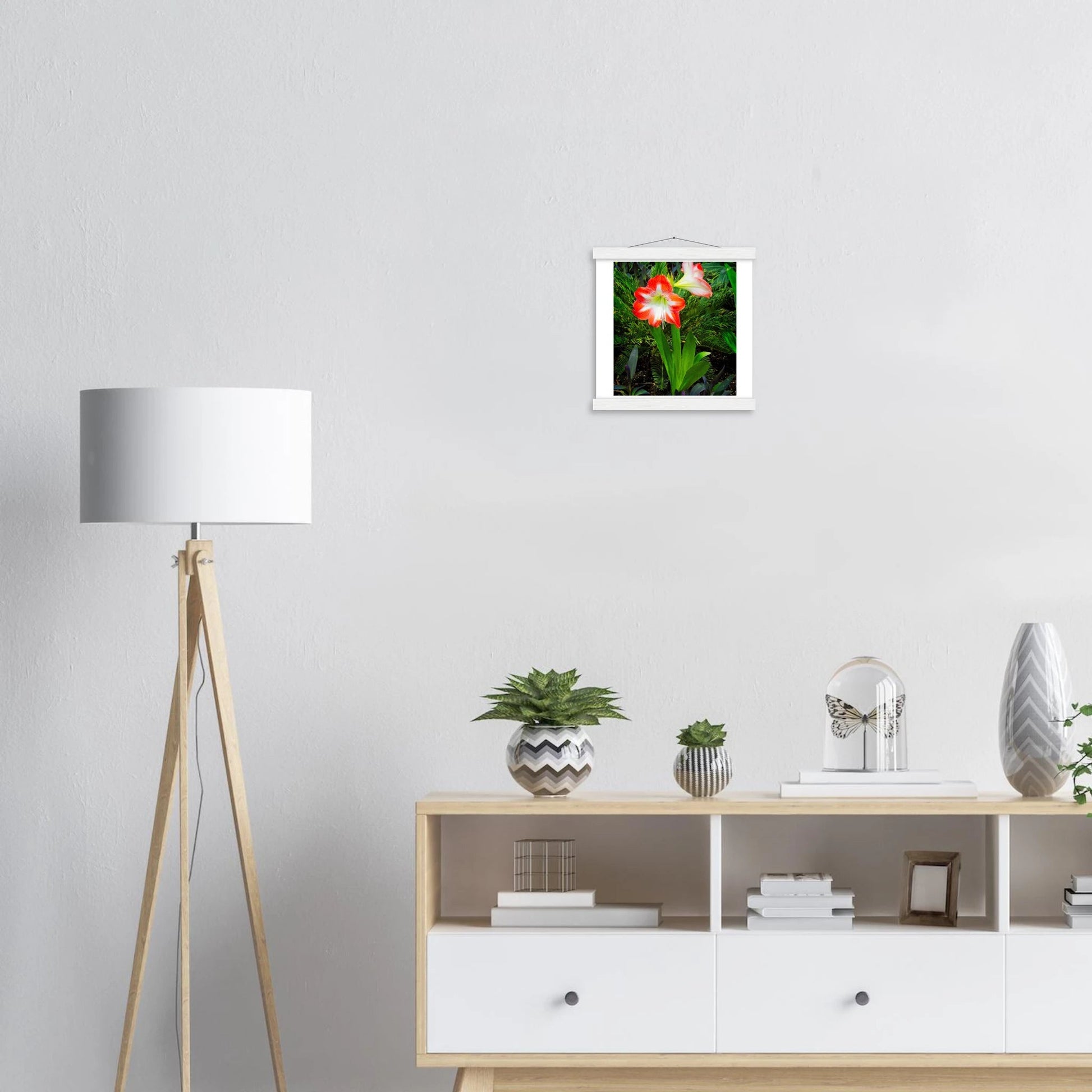 Amaryllis Poster with Hanger - Elegant Indoor Display with Durable Pine Wood Frame - Dave Pattinson Photography Online Shop