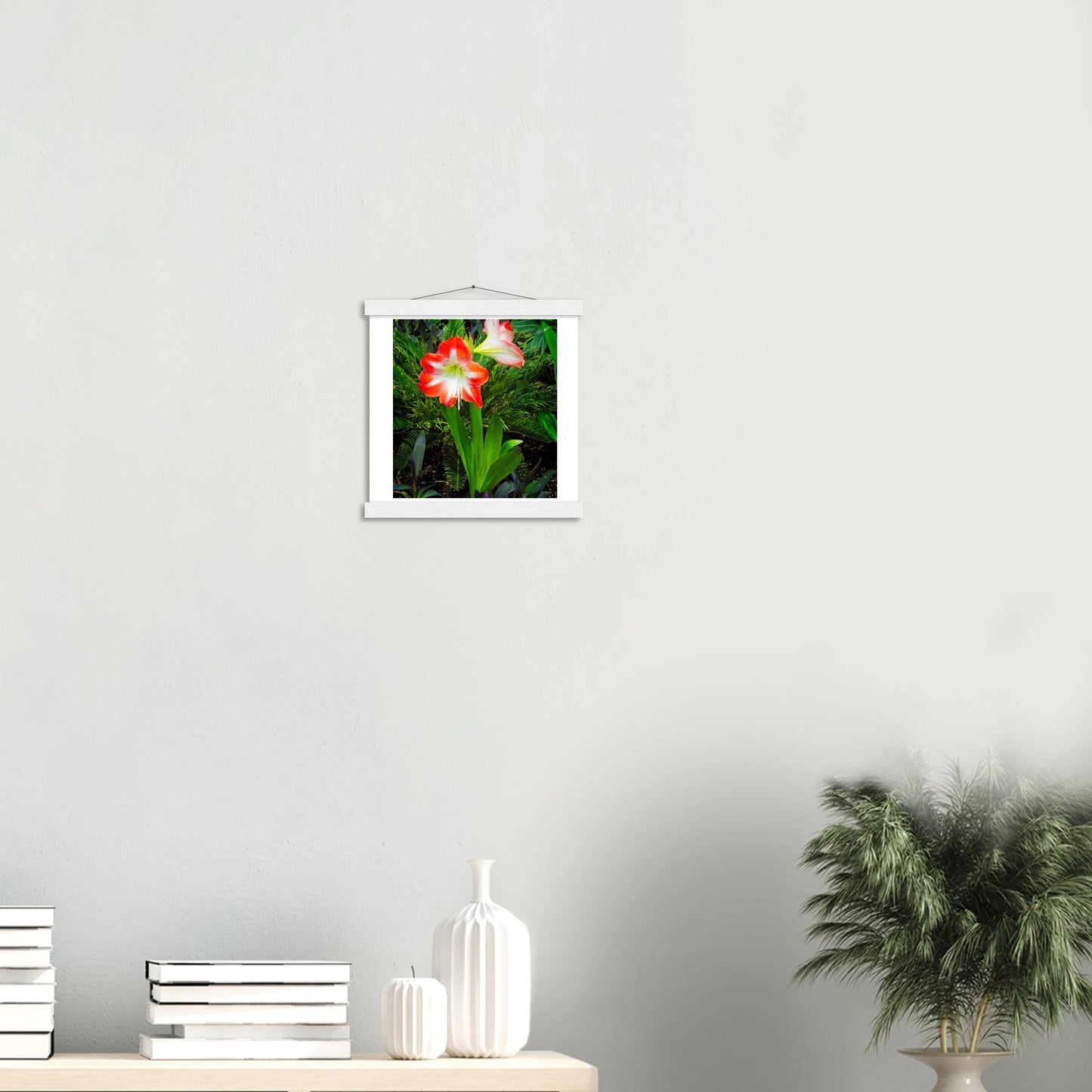 Amaryllis Poster with Hanger - Elegant Indoor Display with Durable Pine Wood Frame - Dave Pattinson Photography Online Shop