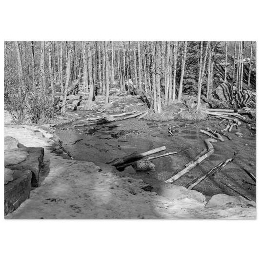 Big Hill Springs poster featuring Alberta waterfalls and lush greenery