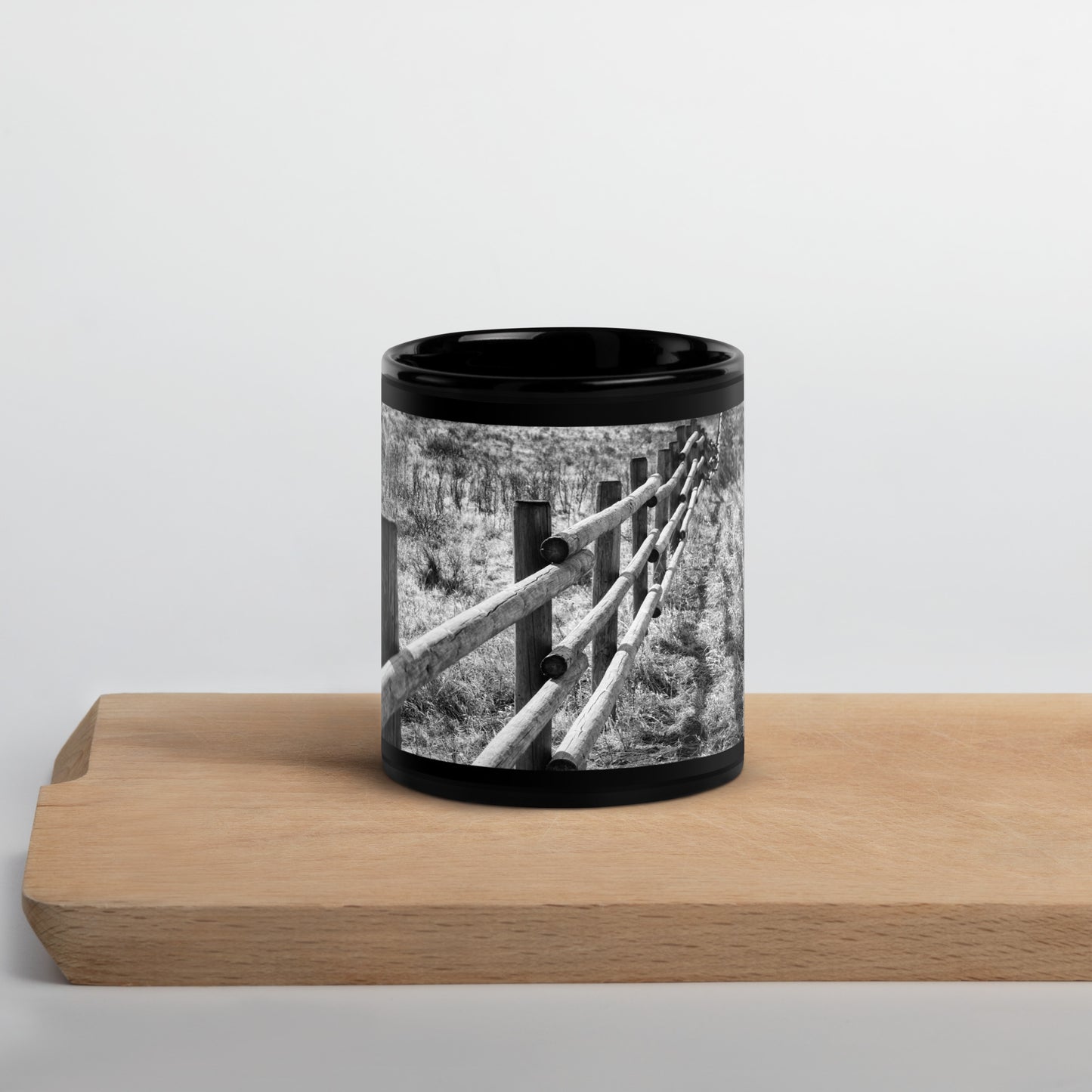 Glenbow Park Cochrane Alberta Black Glossy Mug