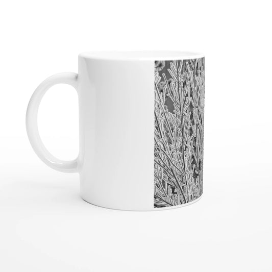 Hoar Frost ceramic mug 11oz featuring winter frost landscape