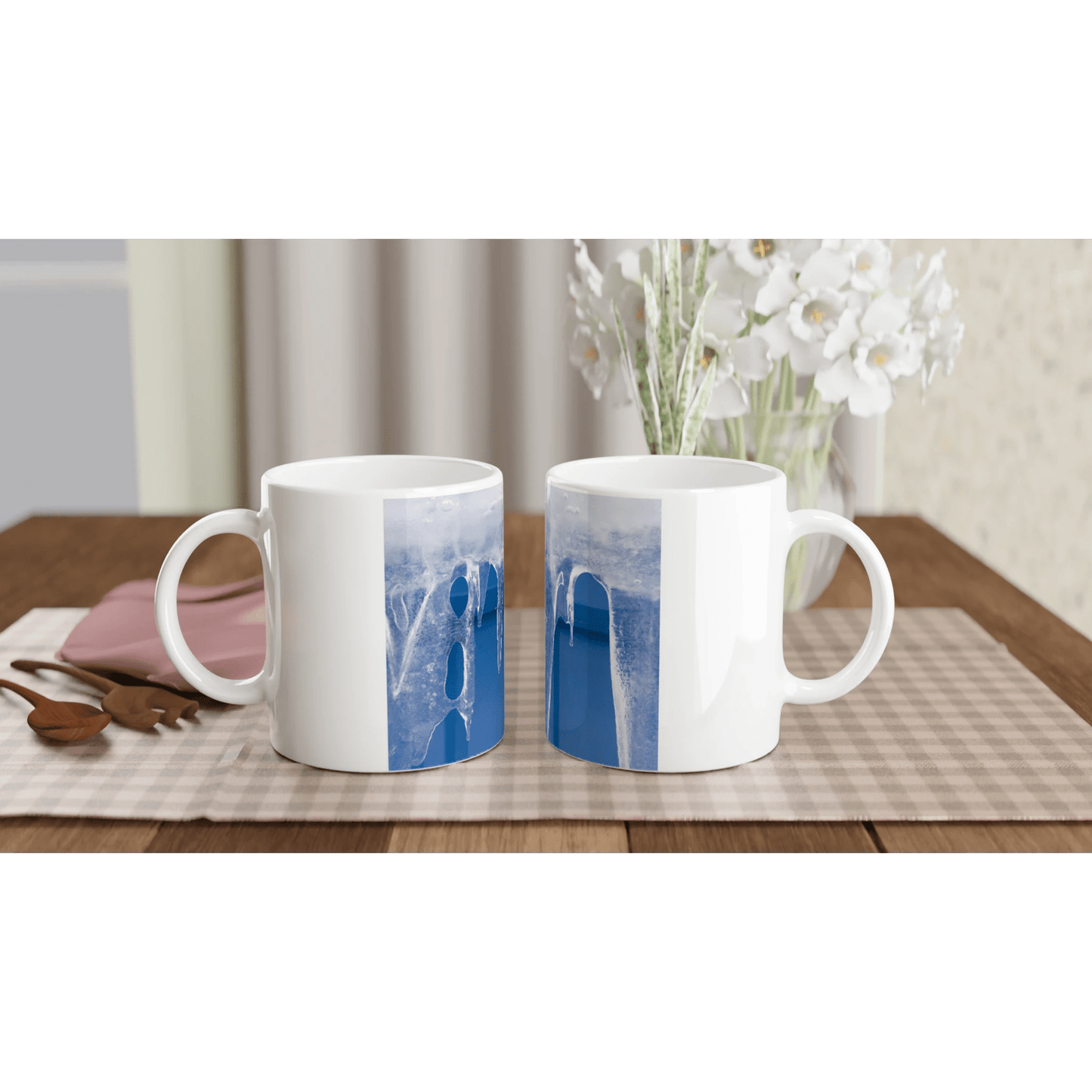 Icicle Design Ceramic Mug – Glossy 11oz Hot Beverage Cup - Dave Pattinson Photography Online Shop