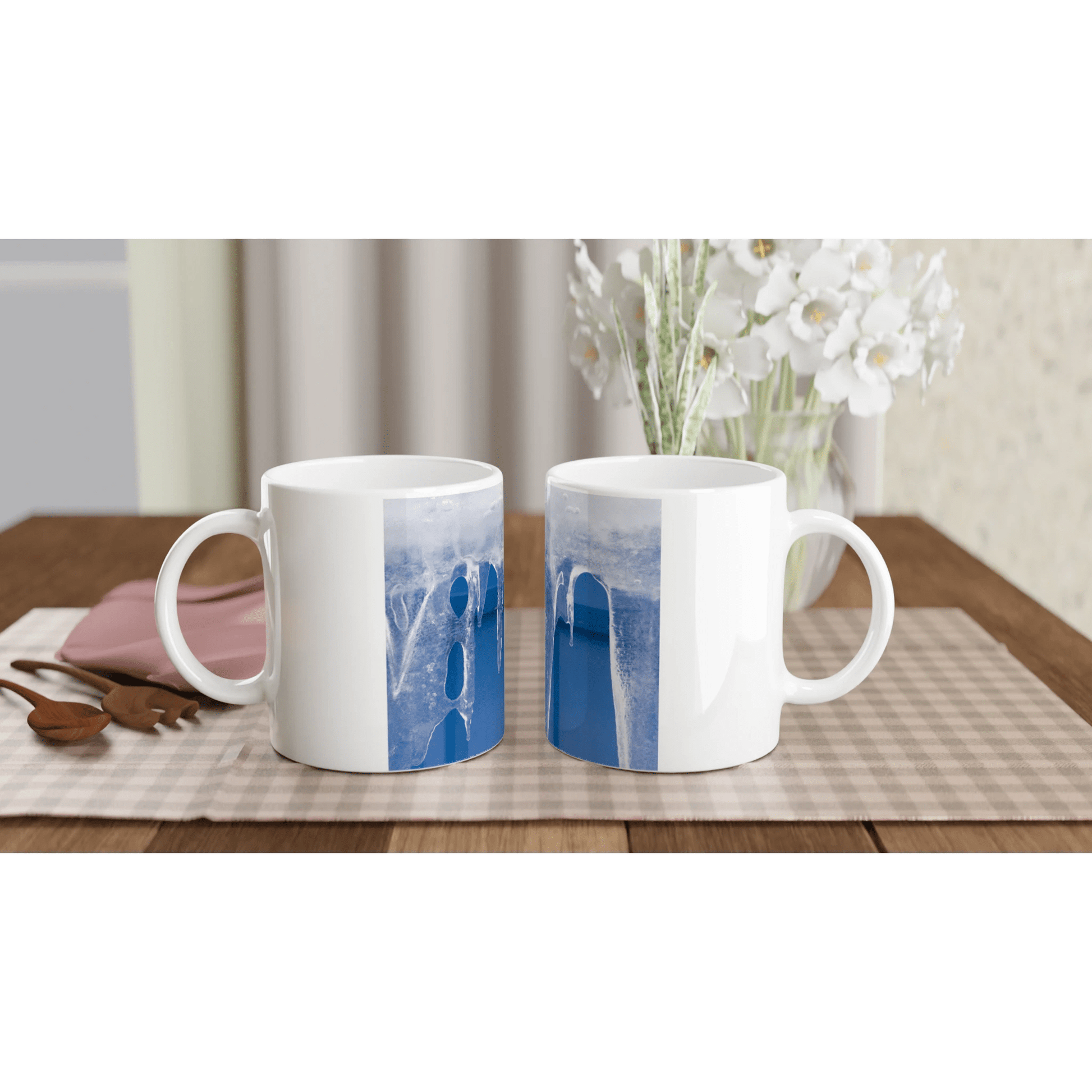 Icicle Design Ceramic Mug – Glossy 11oz Hot Beverage Cup - Dave Pattinson Photography Online Shop